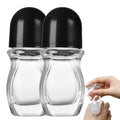 Generic 2PCS Glass Empty Roller Bottles with Plastic Roller Ball Deodorant Roll on Bottles Containers Leak Proof Massage Roller Ball Bottles with Cap for Essential Oils Perfume Cosmetics(30ml)